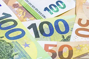 Paper Money Drucke: Banknotes, banknotes, 50 Euro notes