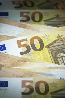 Paper Money Finance Drucke: Banknotes, banknotes, 50 Euro notes
