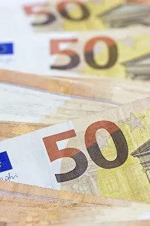 Payment Transaction Drucke: Banknotes, banknotes, 50 Euro notes