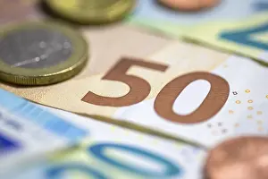 Paper Money Drucke: Banknotes, banknotes, 50 euro, notes