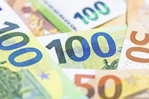 Paper Money Drucke: Banknotes, banknotes, 50 Euro notes