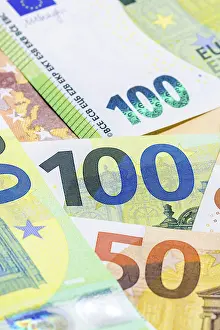 Paper Money Drucke: Banknotes, banknotes, 50 Euro notes