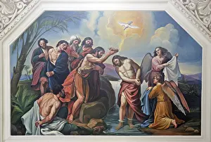 Religious Text Depiction Drucke: Baptism of the Lord