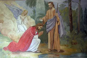 St John The Baptist Artwork Drucke: Baptism of the Lord