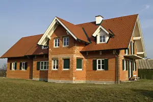 Residential Building Drucke: Bare brickwork