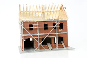 New Home Construction Drucke: Bare brickwork, model