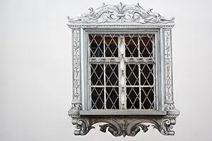 Deserted House Architecture Drucke: Barred window