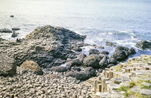 Natural Landmarks Europe Drucke: Basalt columns at the Giant's Causeway