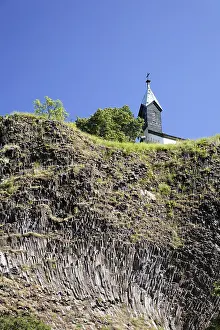 Volcanic Rock Formations Europe Drucke: Basalt rocks in Parkstein, Upper Palatinate