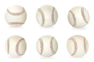 Recreational Activity Images Drucke: Base balls isolated on white background