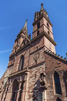 Basel Cathedral Photos Drucke: The Basel Minster, Basel
