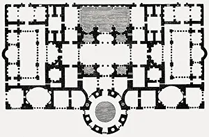 Ancient Rome Reconstruction Drucke: The Baths of Caracalla in ancient Rome