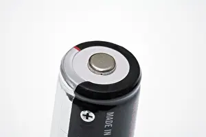 Studio Shot Macro Photography Drucke: Battery, macro, cut out