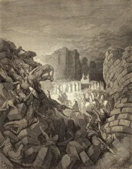 Old Testament Scripture Drucke: Battle of Jericho, Old Testament