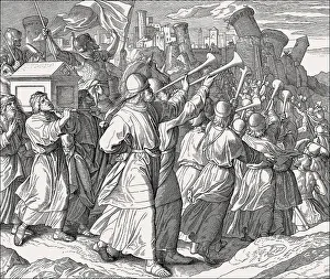 Uninhabited Ancient Towns Drucke: Battle of Jericho, Old Testament