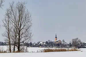 Daytime Winter Landscape Photo Drucke: Bauda