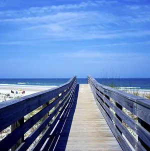 Tourist Attraction Drucke: Beach bridge