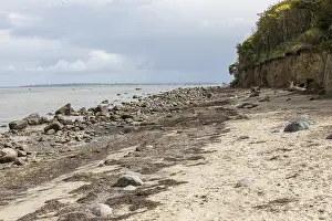 German Coastal Area Photography Drucke: Beach and cliffs on Schwarzen bush