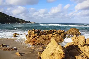 Deserted Rocky Shore Drucke: Beach, Corsica