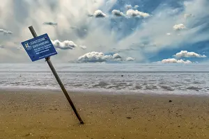 Beach Landscape Drucke: Beach and mudflats in the protected zone
