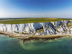 Beachy Head Leuchtturm aus einer Drohne.