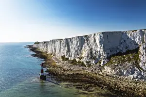 British Countryside From A Drone Drucke: Beachy Head Lighthouse from a drone