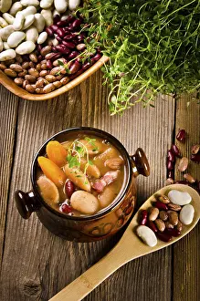 Vegetarian Meal Drucke: Bean soup