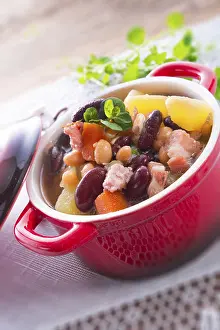 Vegetarian Meal Drucke: Beans soup