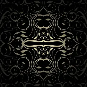 Embellished Decorative Items Drucke: Beautiful decorative ornament pattern