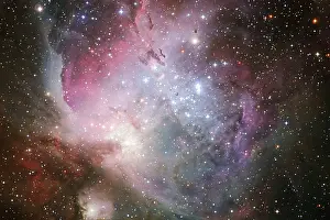 Dark Night Sky Photo Drucke: Beautiful galaxy somewhere in deep space