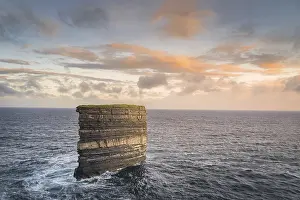 Downpatrick Head Ireland Drucke: Beautiful sea stack Downpatrick Head
