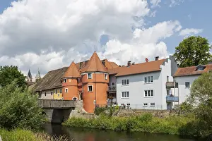 Upper Palatinate Cityscape Drucke: Beer gate in Cham in the Upper Palatinate