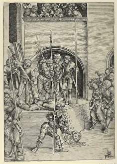 Biblical Depiction Drucke: The Beheading of John the Baptist