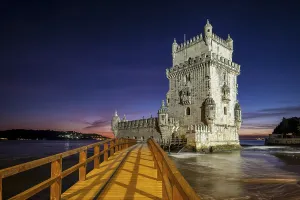 Lisbon Evening Sky Drucke: Belem Tower or Tower of St Vincent