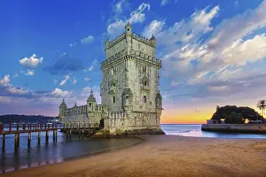 World Heritage Site Belem Tower Drucke: Belem Tower or Tower of St Vincent