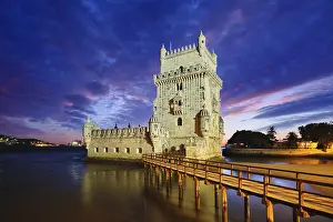 World Heritage Site Belem Tower Drucke: Belem Tower or Tower of St Vincent