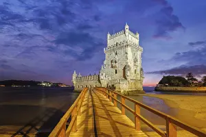 Famous Landmark In Europe Drucke: Belem Tower or Tower of St Vincent