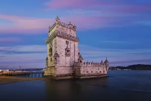 Famous Landmarks In Europe Drucke: Belem Tower or Tower of St Vincent
