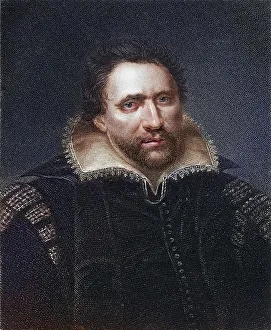 Ben Jonson Portrait Drucke: Ben Jonson, alias Benjamin Jonson