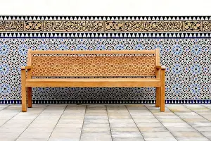 German Architecture Detail Drucke: Bench, Berlin, Germany