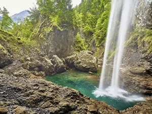 Deserted River Waterfronts Drucke: Berglistuber waterfall, Linthal