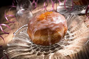 German Dessert Drucke: Berliner doughnut