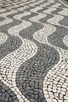 Gerahmter Druck : Bikolormuster auf der Gehweg. Gerahmter Druck : Bikolormuster auf der Gehweg.