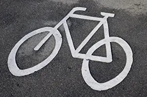 Bicycle Lane Markings Drucke: Bicycle lane