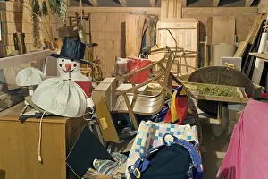 Indoor Still Life Photography Drucke: Big attic mess