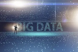 Big Data Analysis Drucke: Big data concept with data mining analyst