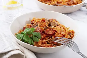 Traditional Polish Meal Drucke: Bigos, Polish dish bigos, on the table
