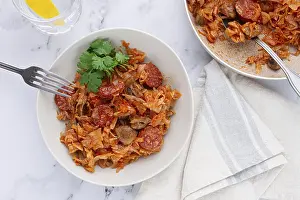 Polish Bigos Dish Drucke: Bigos, Polish dish bigos, on the table
