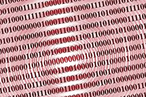 Full Frame Background Drucke: Binary code
