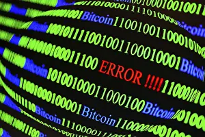 Binary Code Error Drucke: Binary code with Error lettering